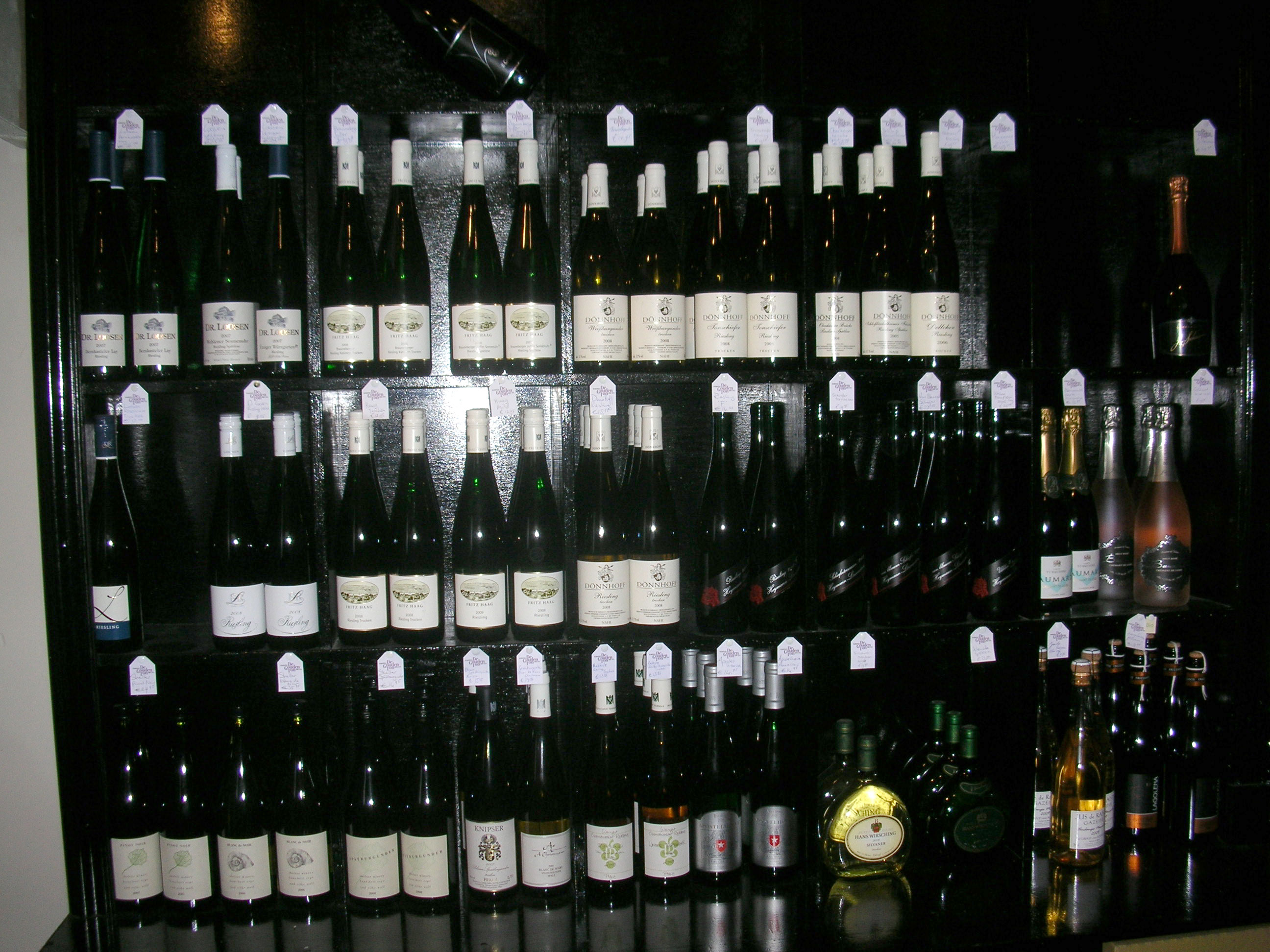 The Wall of German wine