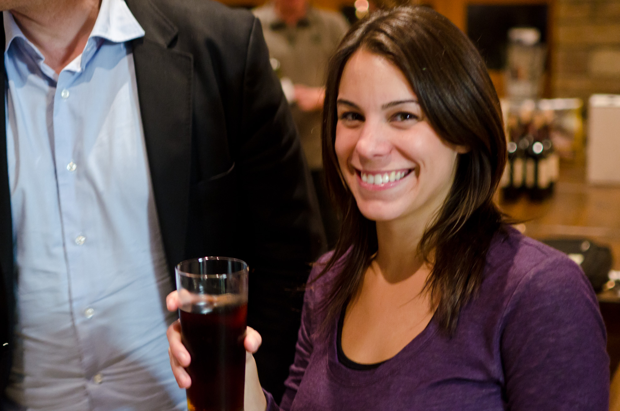 Angela (drinking Riesling Cola)