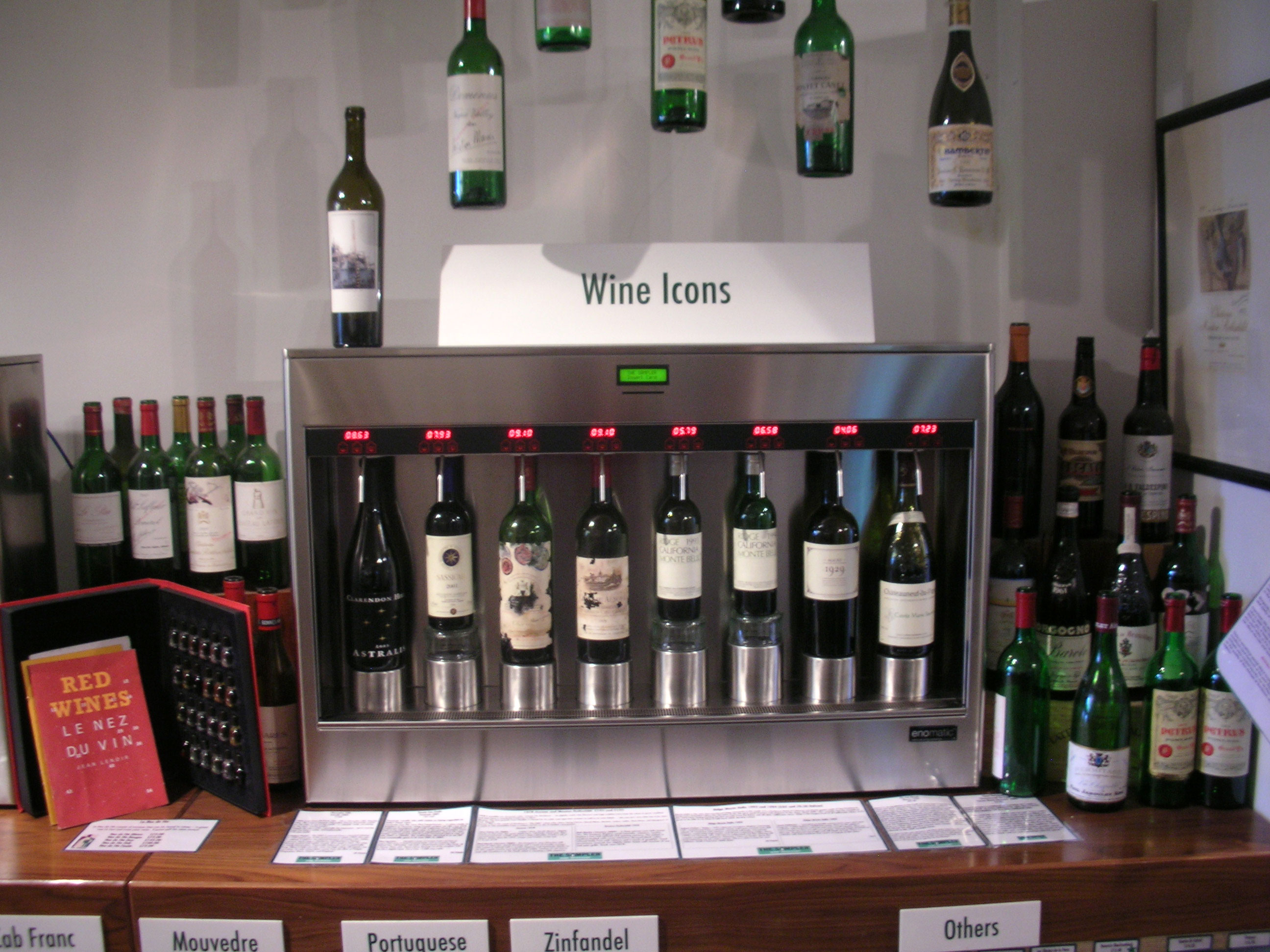 Wine icons tasting machine