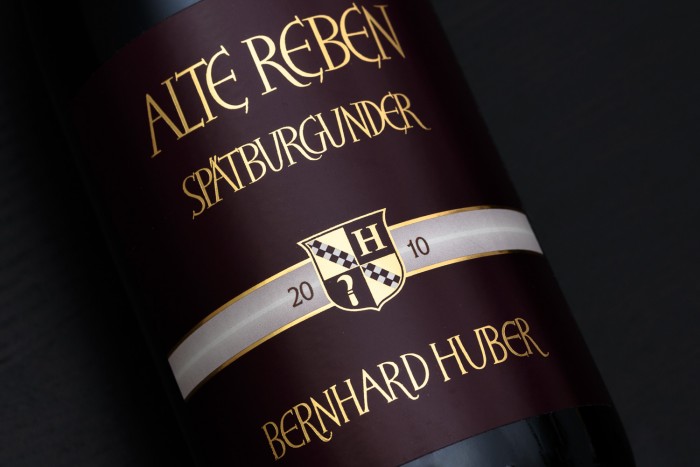 Bernhard Huber, Spätburgunder Alte Reben, 2010, label